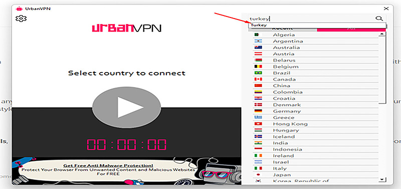 Anh em hãy chọn máy chủ để ẩn đi địa chỉ IP của anh em