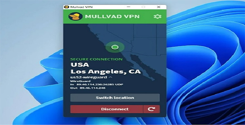 Fake IP thành công trên màn hình xuất hiện địa chỉ IP đang truy cập